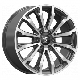 КиК Premium КР006 (20_Land Cruiser Prado) 8.5x20 PCD6x139.7 ET25 Dia106.1 Diamond Black Gris