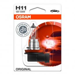 Лампа H11 OSRAM 64211-01B 55W 12V PGJ19-2, ORIGINAL LINE, (блистер)