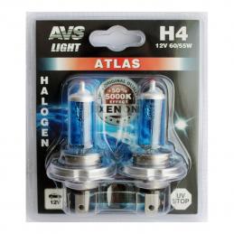 AVS Галогення лампа ATLAS в блистере Н4.12V.60/55W. 5000К, 2шт (A78569S)