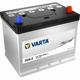 VARTA  Standart  75Ah  680 En (обр)  D26-3 260х175х225