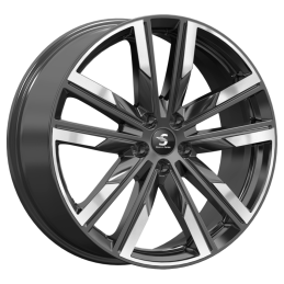 КиК КР014 (20_Audi Q5) 8x20 PCD5x112 ET39 DIA 66.6  Diamond Black Gris